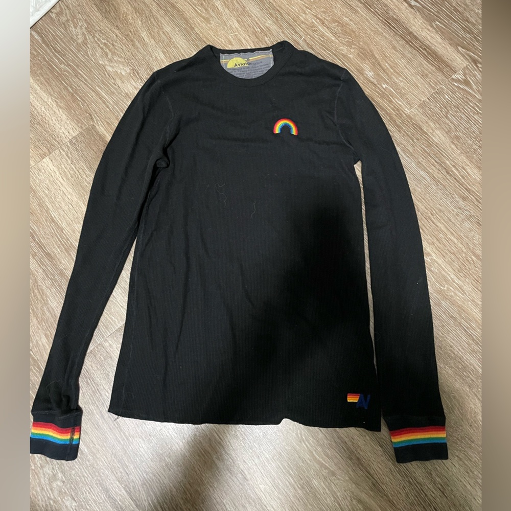 Aviator Nation waffle long sleeve tshirt